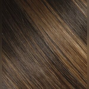 BELLAMI Silk Seam 20" Mochachino Chocolate/Dark Honey Rooted Highlight (1C/4/6)